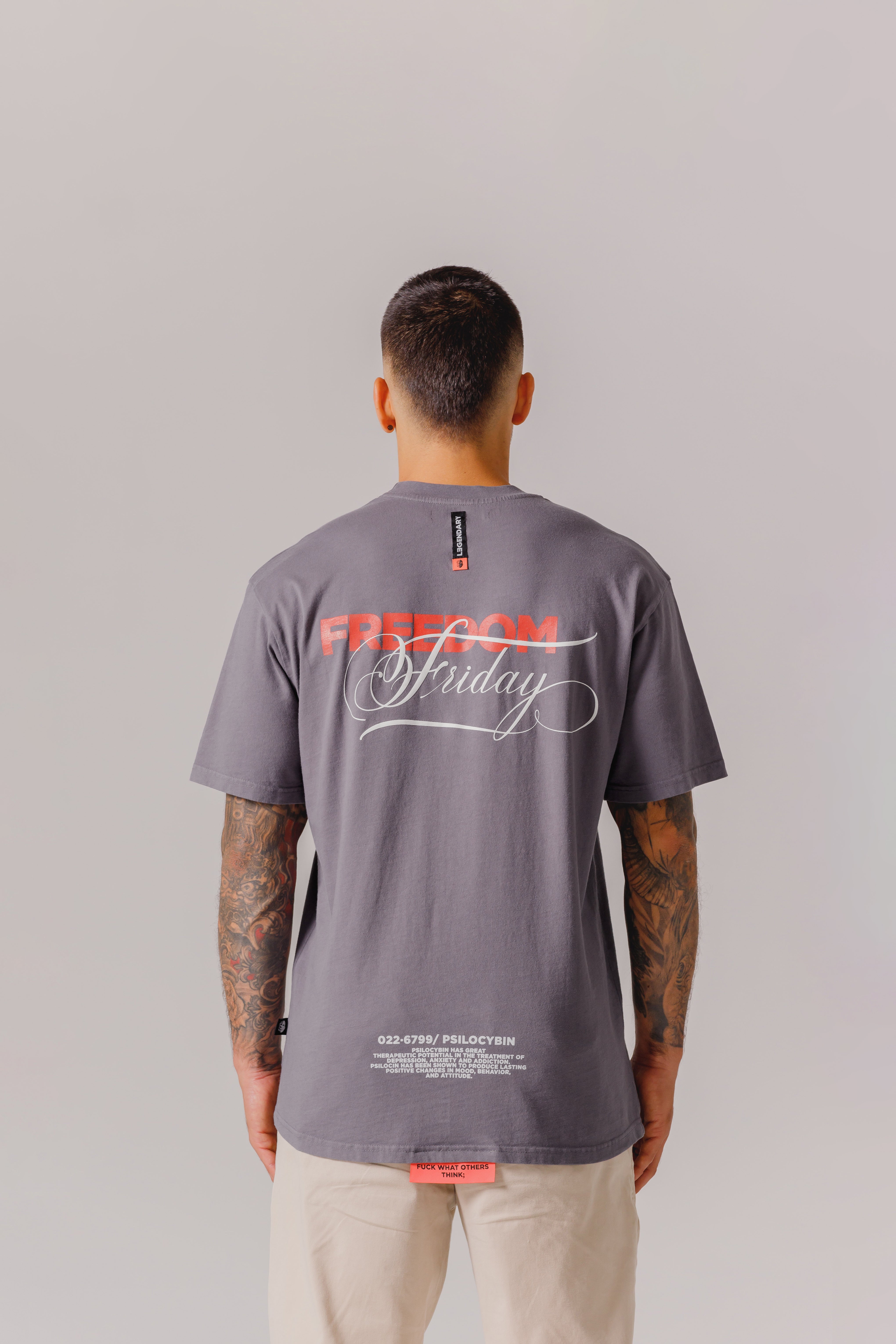 T-Shirt - Freedom Friday Smoke Gray