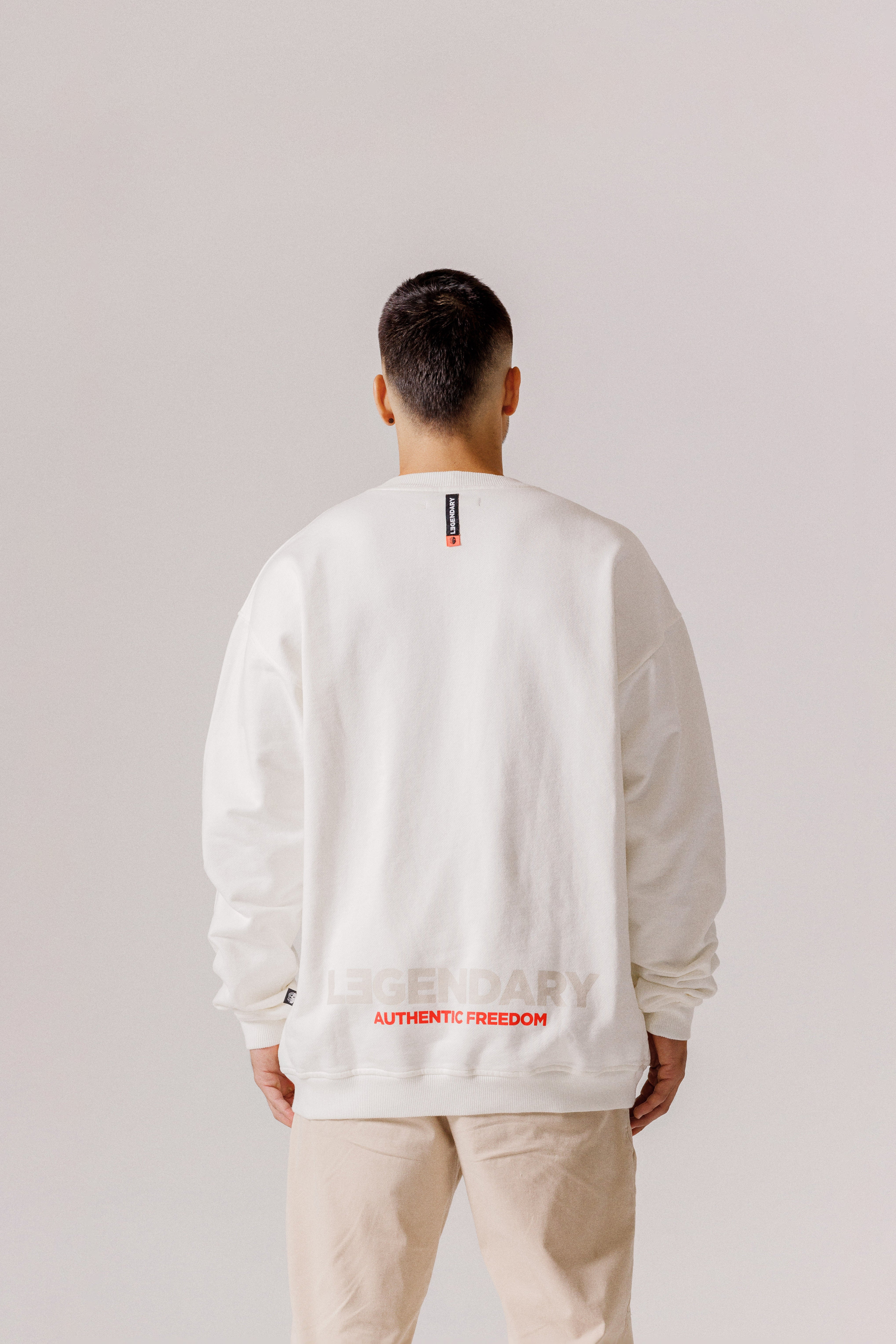 CrewNeck White Bone