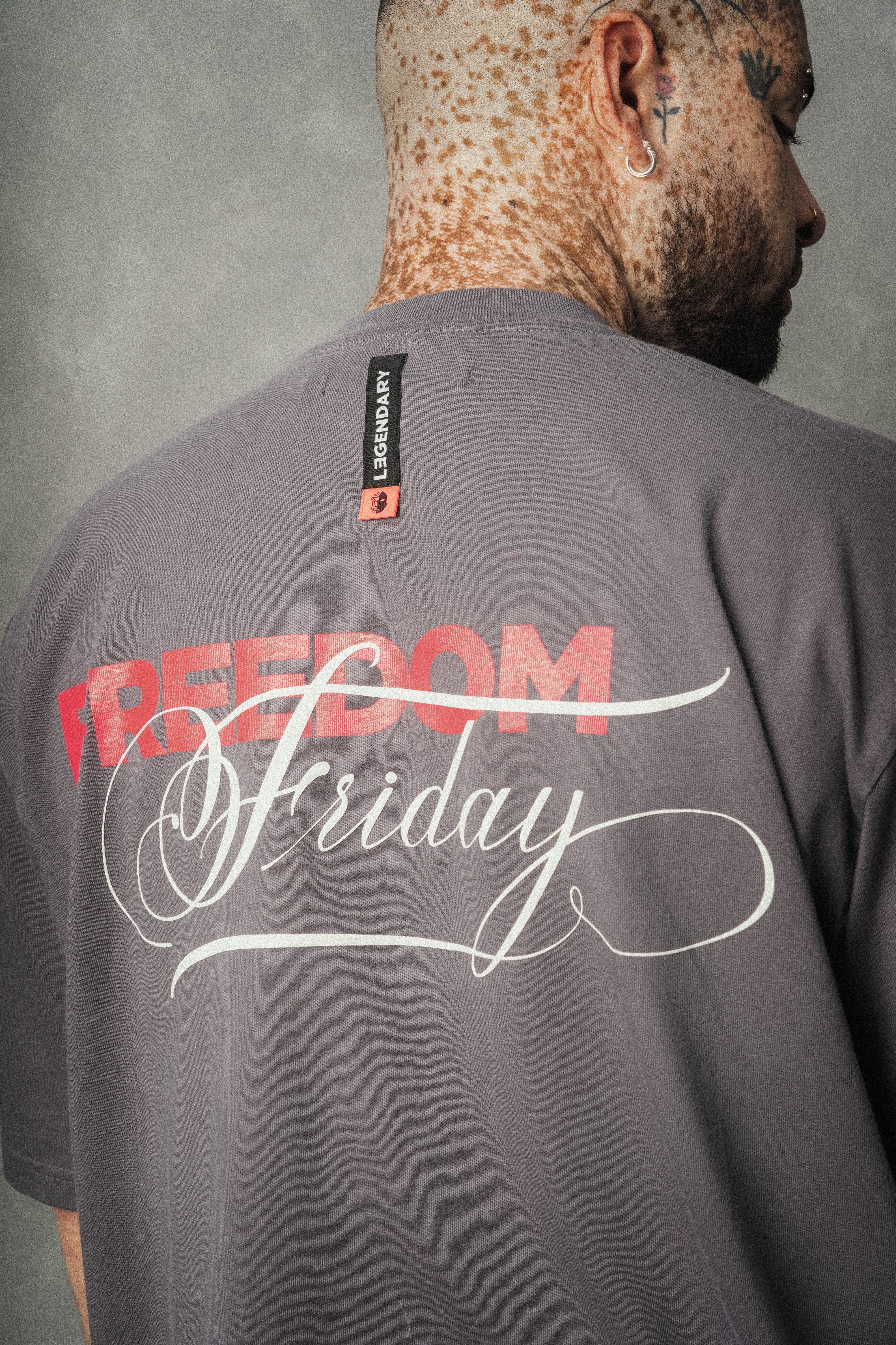 T-Shirt - Freedom Friday Smoke Gray