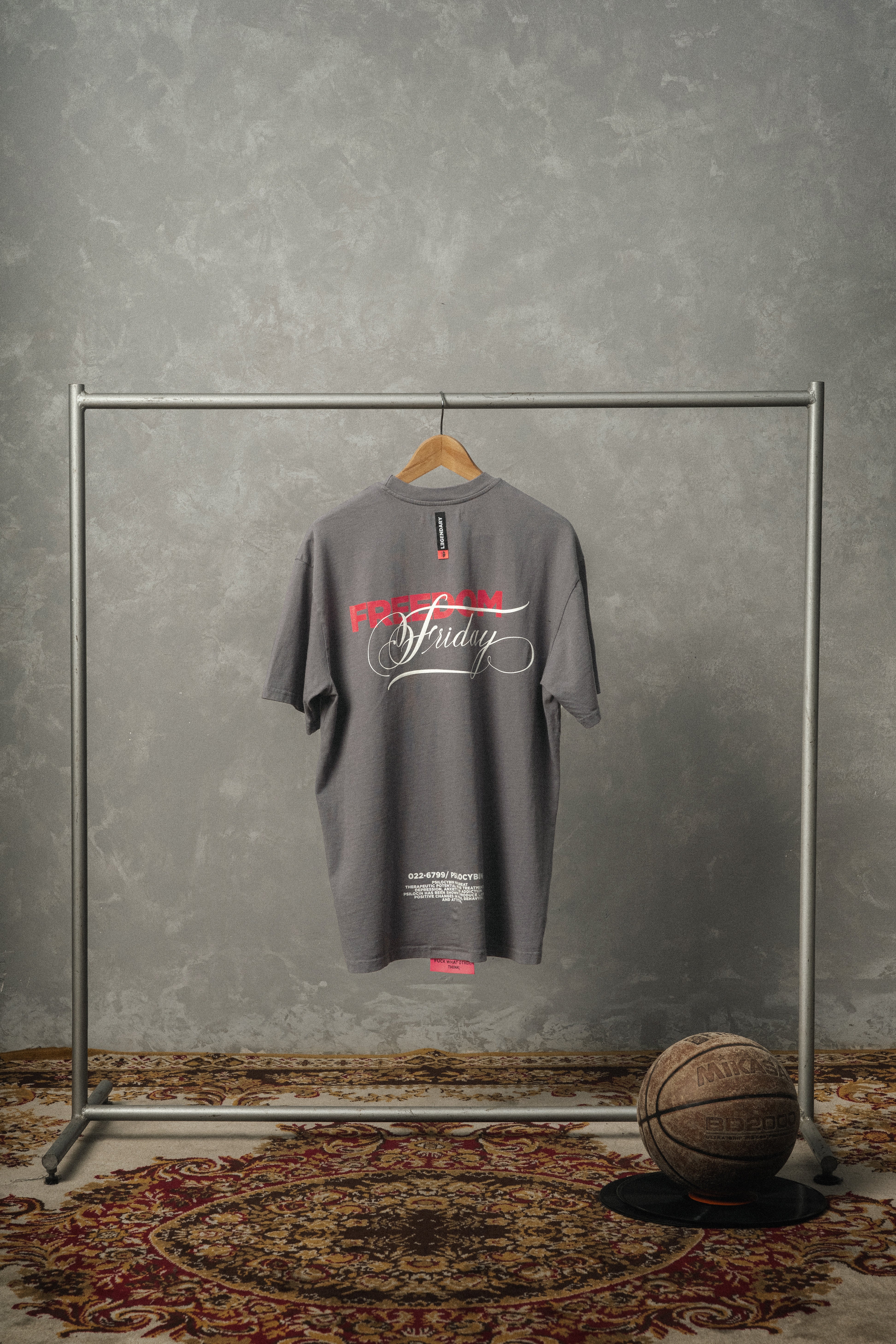 T-Shirt - Freedom Friday Smoke Gray